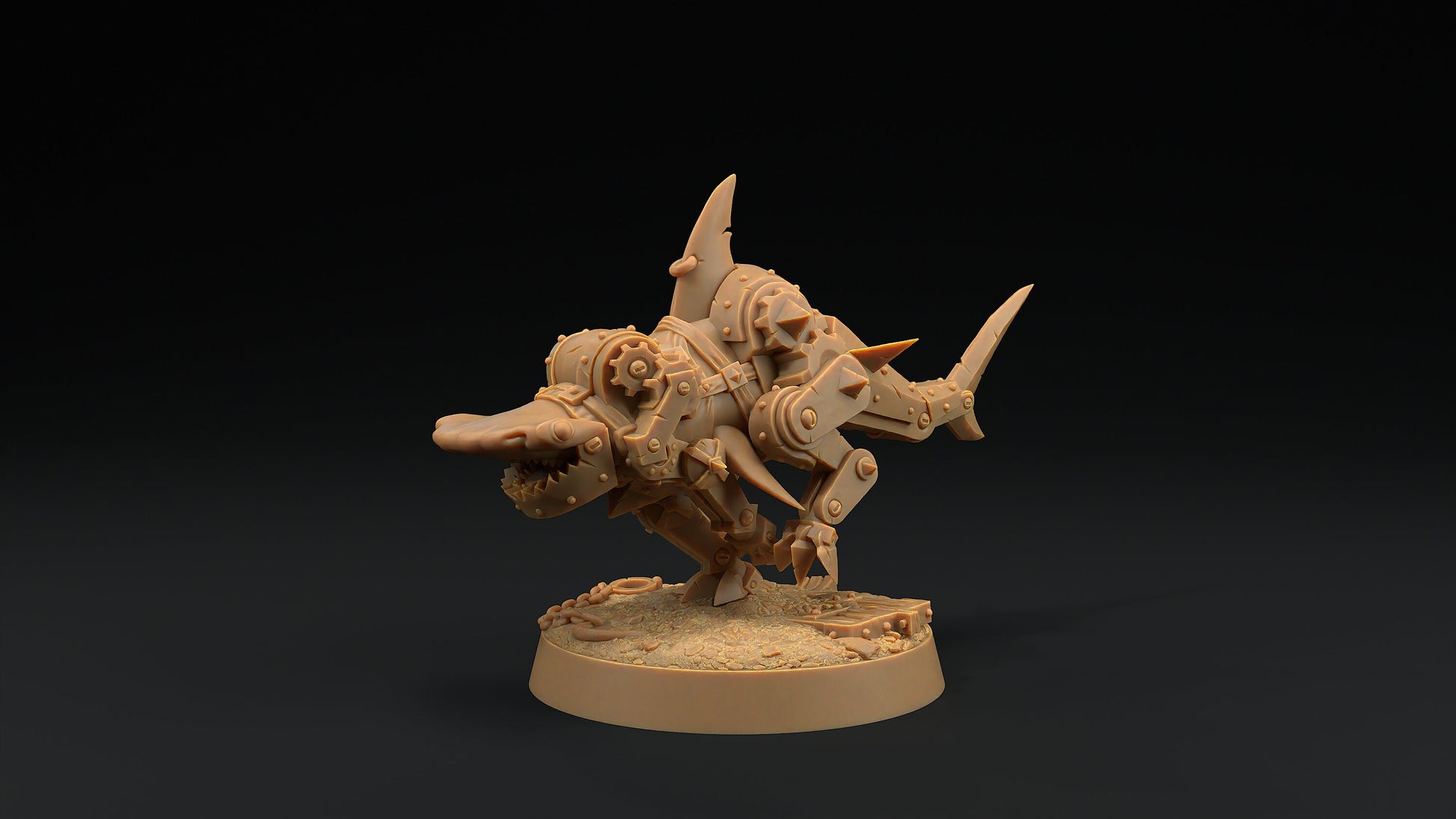 Hammerhead Mastiffs Set | Dragon Trappers Lodge | Hero Hunters Lodge | 32mm Scale Resin Printed Tabletop RPG Figure For DND and TTRPGs