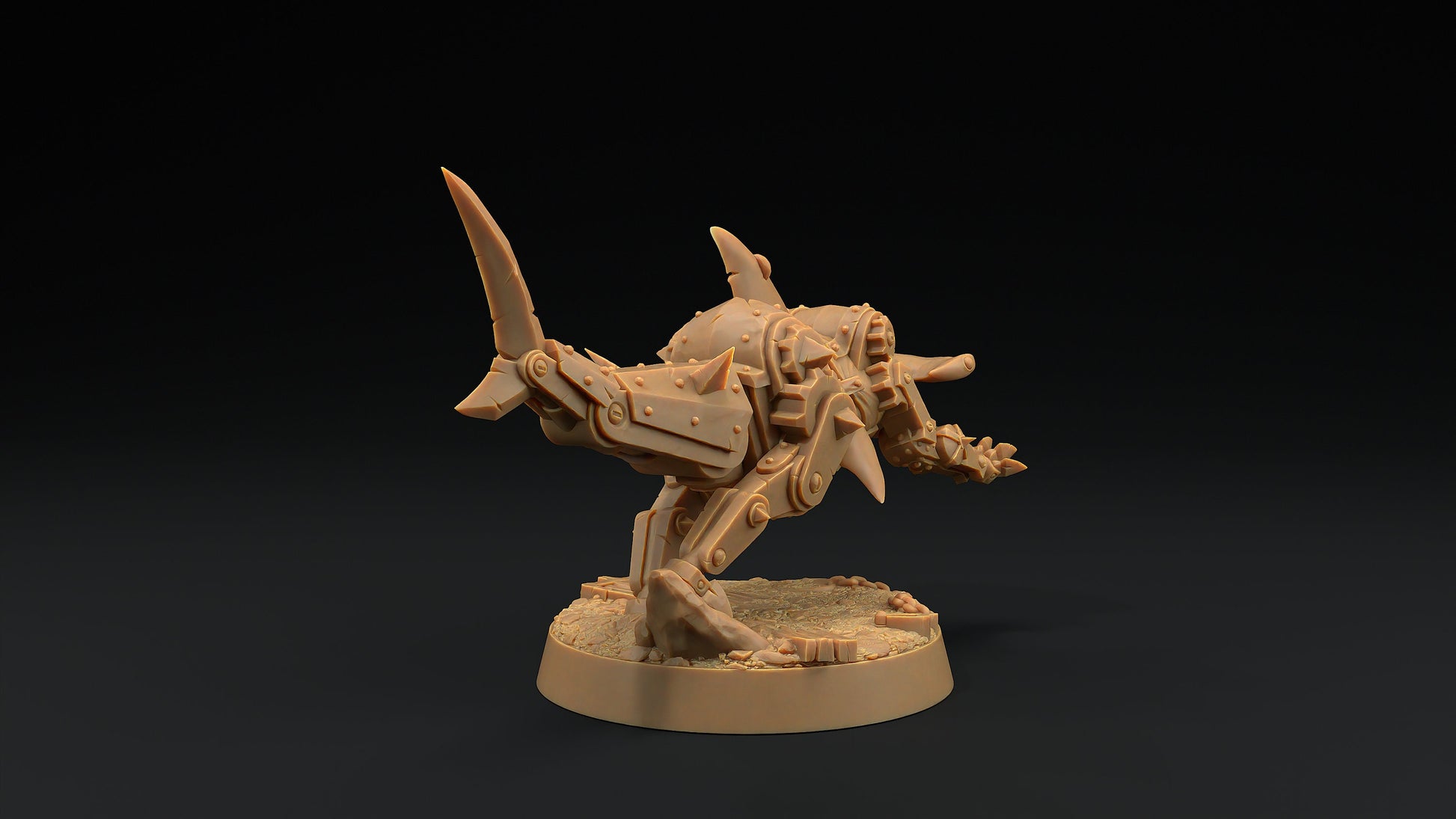 Hammerhead Mastiffs Set | Dragon Trappers Lodge | Hero Hunters Lodge | 32mm Scale Resin Printed Tabletop RPG Figure For DND and TTRPGs