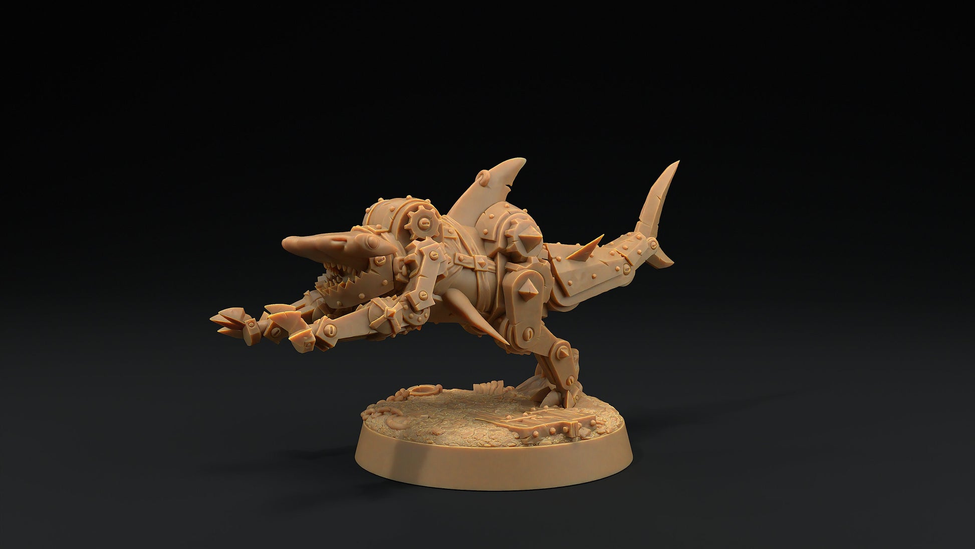 Hammerhead Mastiffs Set | Dragon Trappers Lodge | Hero Hunters Lodge | 32mm Scale Resin Printed Tabletop RPG Figure For DND and TTRPGs