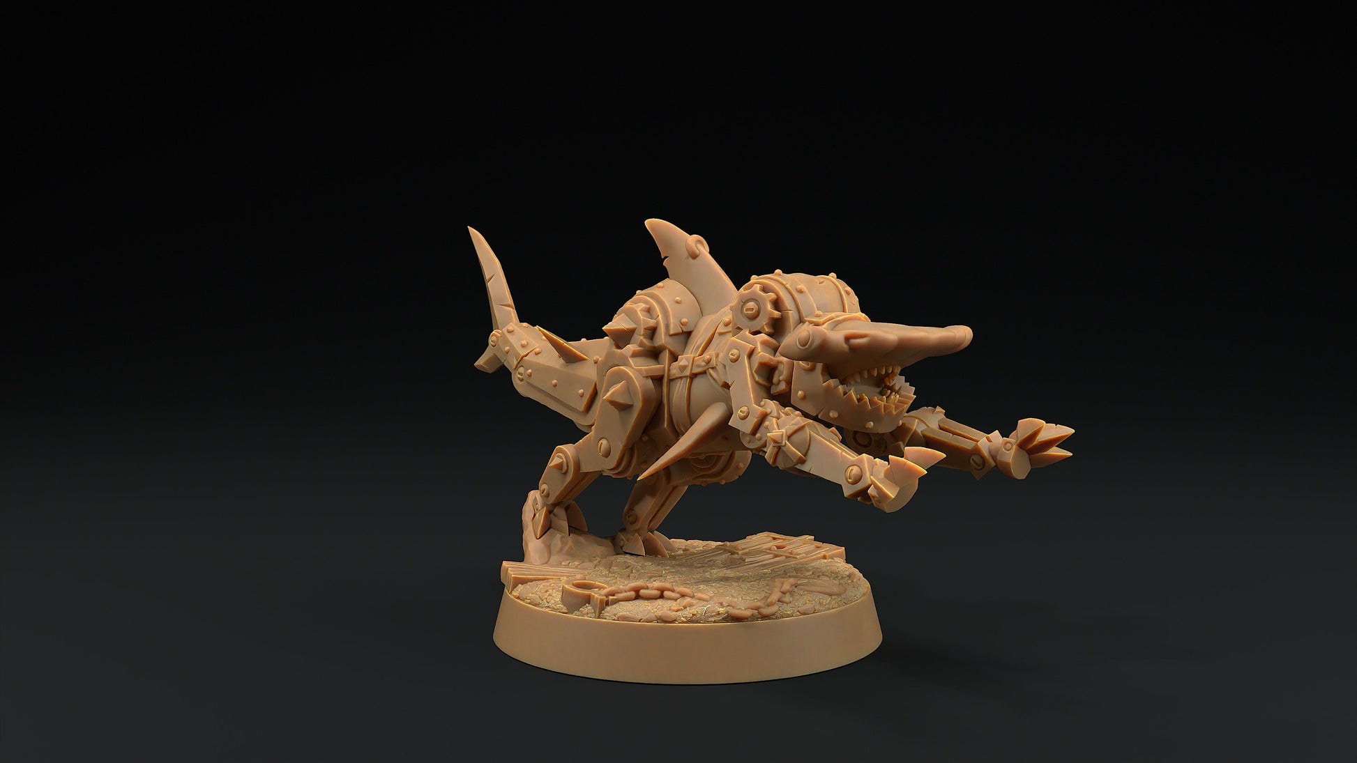 Hammerhead Mastiffs Set | Dragon Trappers Lodge | Hero Hunters Lodge | 32mm Scale Resin Printed Tabletop RPG Figure For DND and TTRPGs
