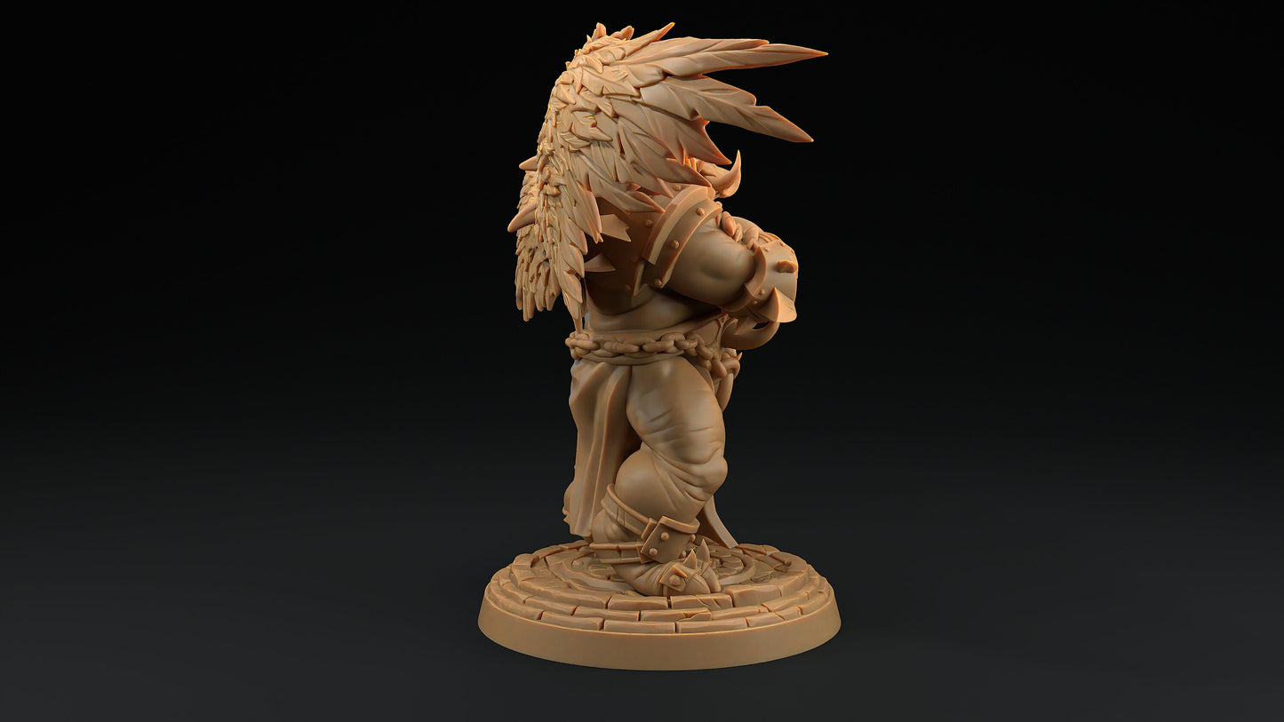 Gornak, Moira's Muscle | Dragon Trappers Lodge | Hero Hunters Lodge | 32mm Scale Resin Printed Tabletop RPG Figure For DND and TTRPGs