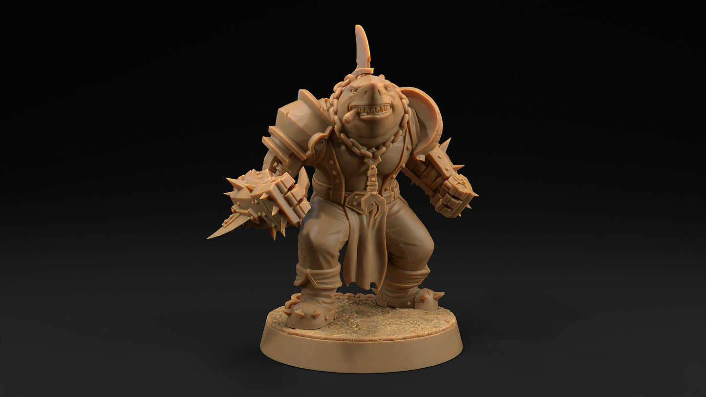 Finnigan "The Jaws" Lupo | Dragon Trappers Lodge | Hero Hunters Lodge | 32mm Scale Resin Printed Tabletop RPG Figure For DND and TTRPGs