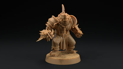 Finnigan "The Jaws" Lupo | Dragon Trappers Lodge | Hero Hunters Lodge | 32mm Scale Resin Printed Tabletop RPG Figure For DND and TTRPGs