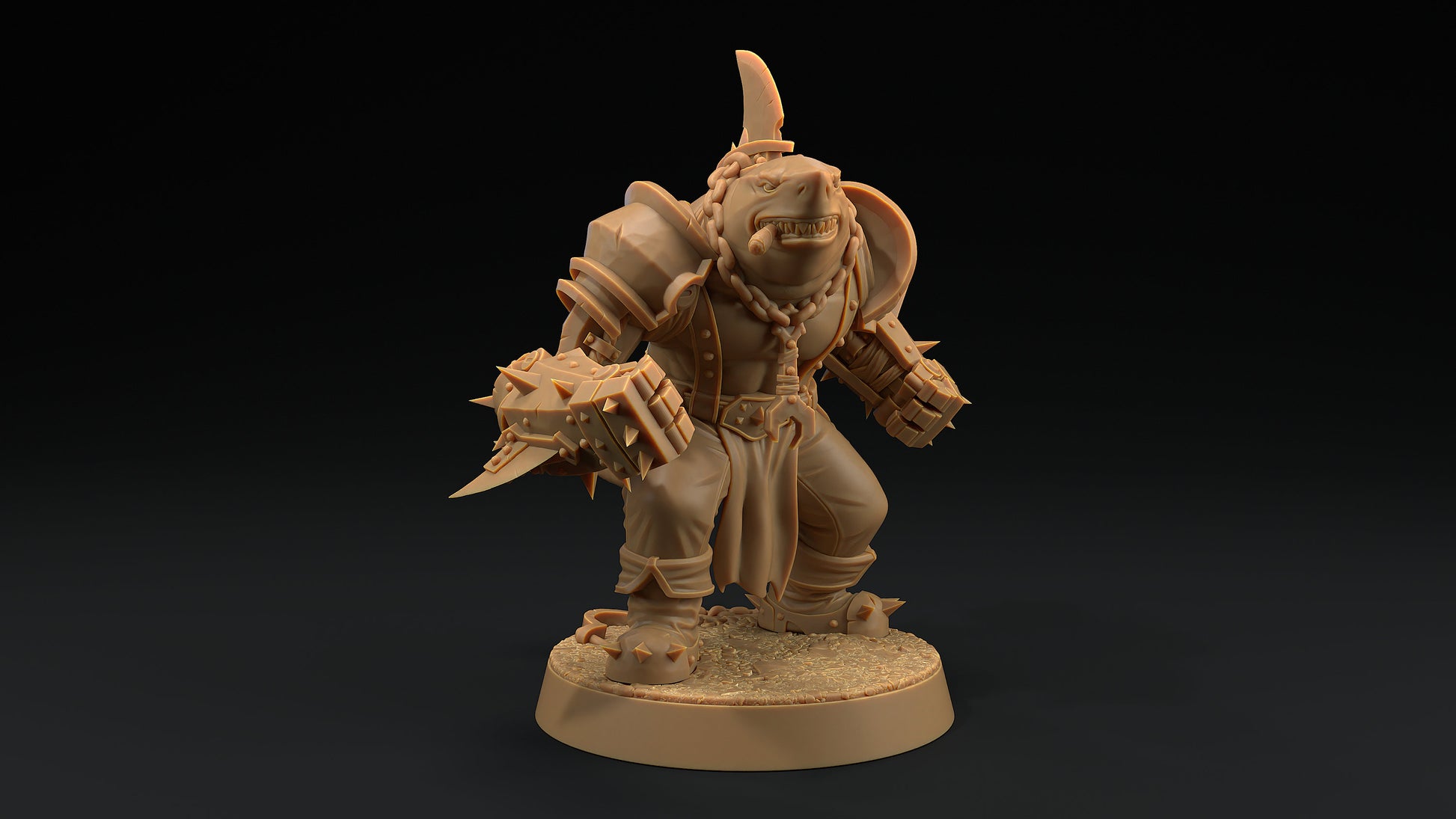 Finnigan "The Jaws" Lupo | Dragon Trappers Lodge | Hero Hunters Lodge | 32mm Scale Resin Printed Tabletop RPG Figure For DND and TTRPGs