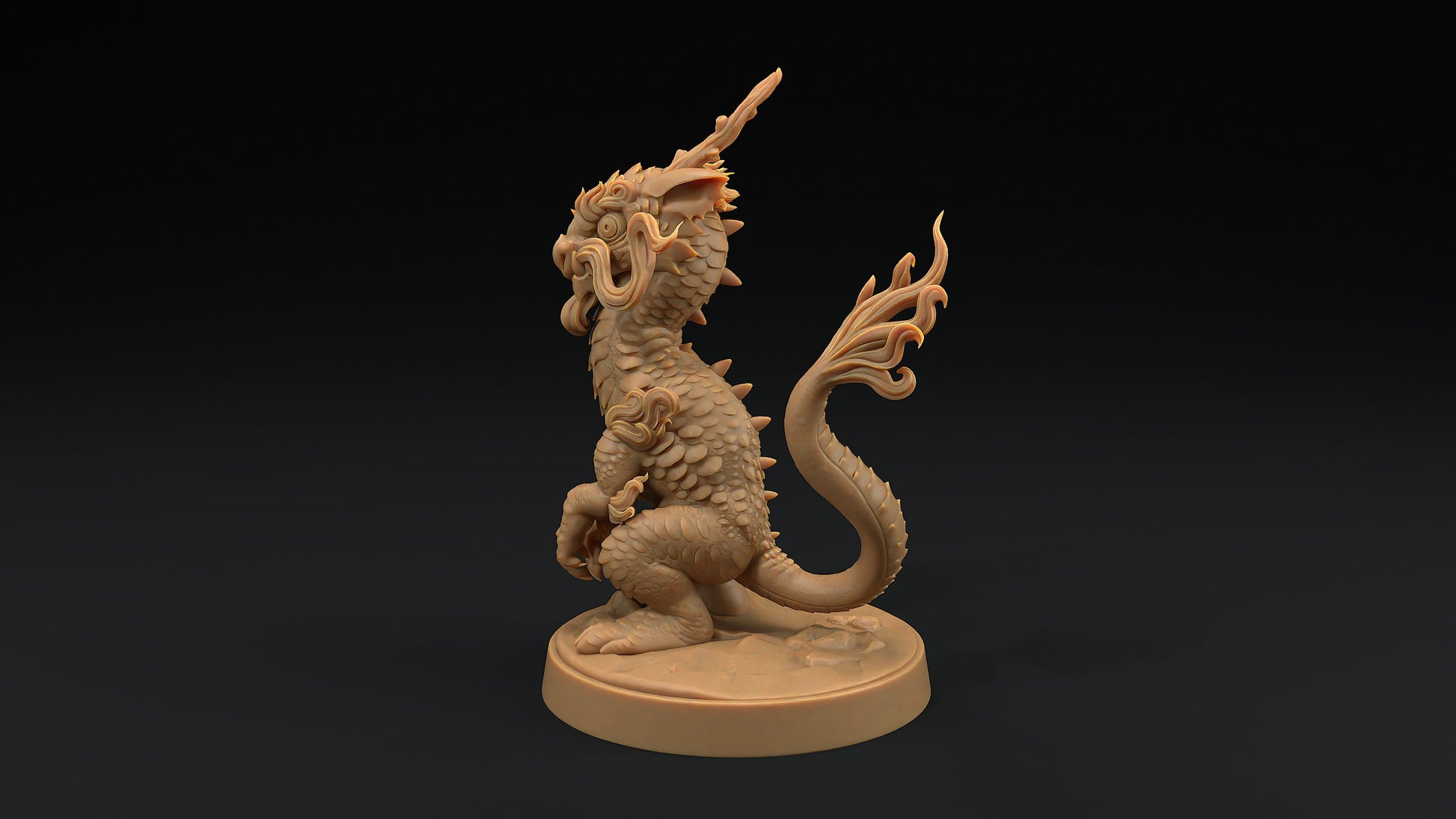 Collectible Lung Ferret Drake | Dragon Trappers Lodge | 32mm Scale Resin Printed Tabletop RPG Figure For DND and TTRPGs
