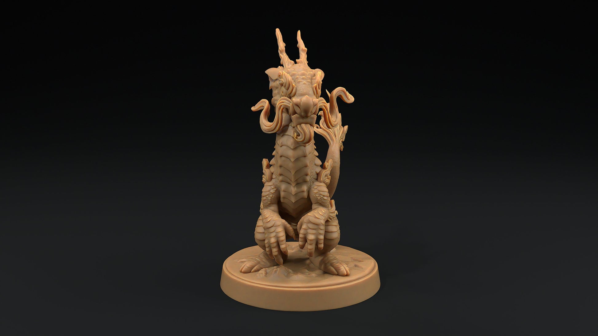 Collectible Lung Ferret Drake | Dragon Trappers Lodge | 32mm Scale Resin Printed Tabletop RPG Figure For DND and TTRPGs