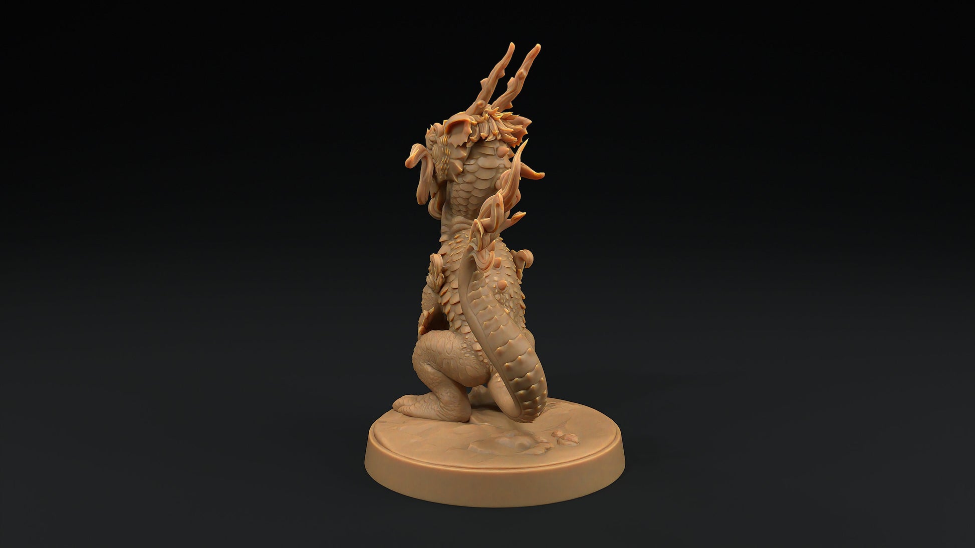 Collectible Lung Ferret Drake | Dragon Trappers Lodge | 32mm Scale Resin Printed Tabletop RPG Figure For DND and TTRPGs