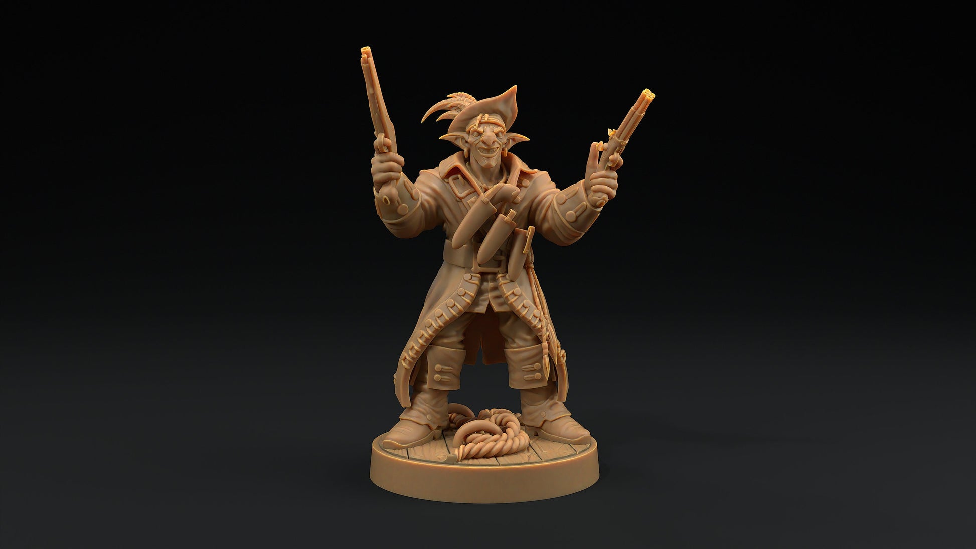 Hobgoblin Pirates Set | Dragon Trappers Lodge | Hunt for The Last Sea Angel | 32mm Scale Resin Printed Tabletop RPG Figure For DND