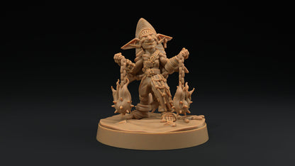 Goblin Pirates Set | Dragon Trappers Lodge | Hunt for The Last Sea Angel | 32mm Scale Resin Printed Tabletop RPG Figure For DND
