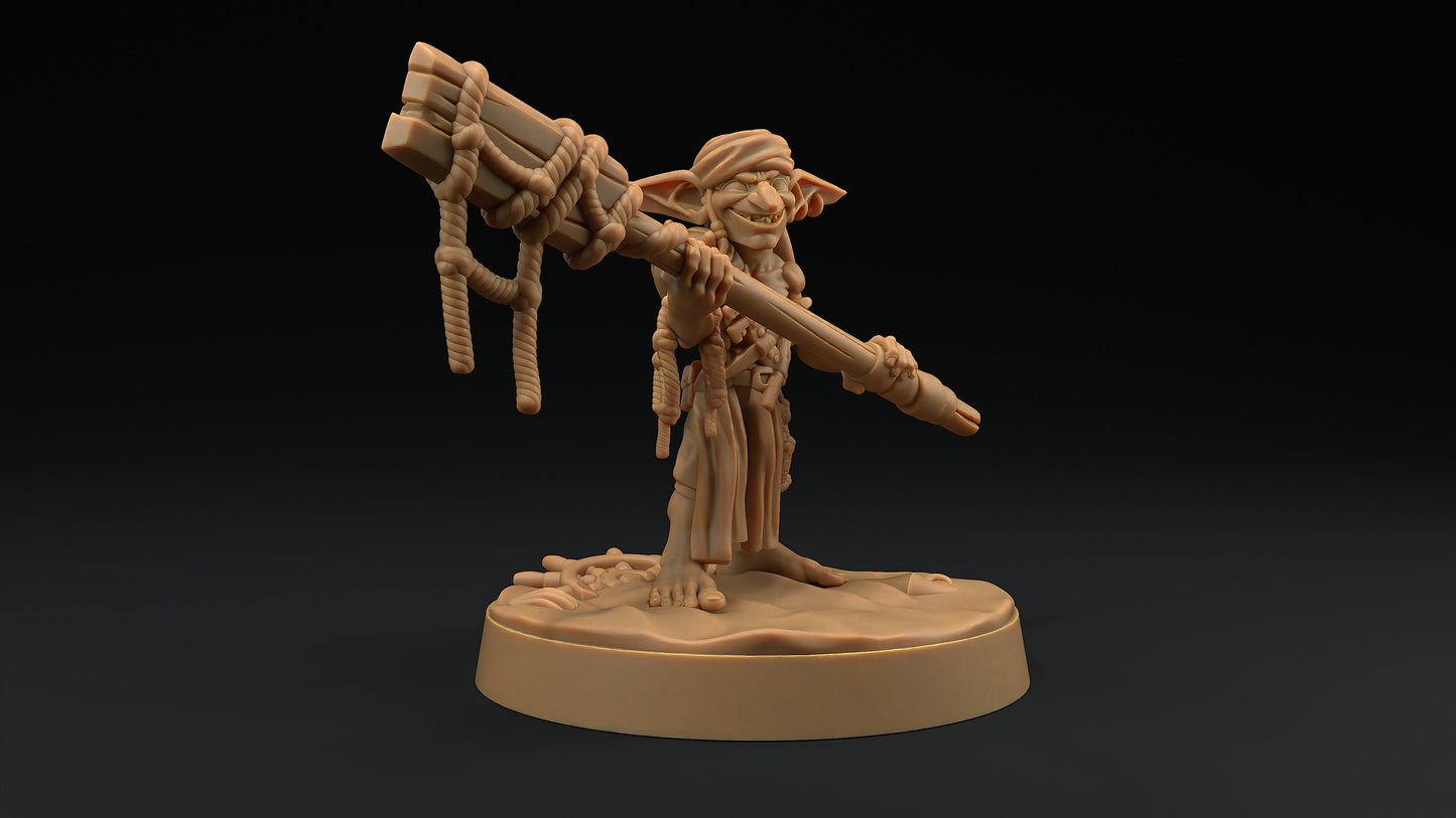 Goblin Pirates Set | Dragon Trappers Lodge | Hunt for The Last Sea Angel | 32mm Scale Resin Printed Tabletop RPG Figure For DND