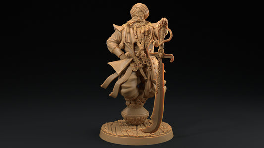 Dread Captain Zayyim, The Wishless | Dragon Trappers Lodge | Hunt for The Last Sea Angel | 32mm Scale Resin Printed TTRPG Figure For DND