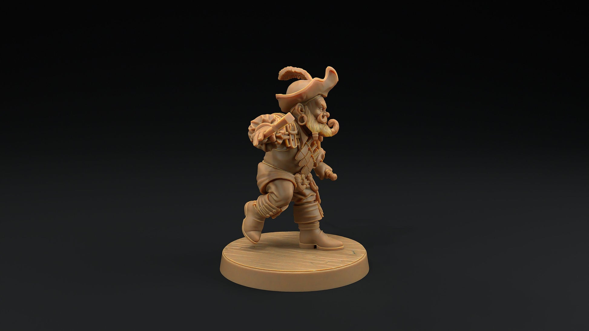 Flint Stonetone, Dwarven Trapper | Dragon Trappers Lodge | Hunt for The Last Sea Angel | 32mm Scale Resin Printed TTRPG Figure For DND