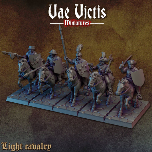 Light Cavalry Set | Vae Victis Miniatures | 32mm Scale Resin Printed Tabletop RPG Figures for Tabletop Roleplaying or Wargaming