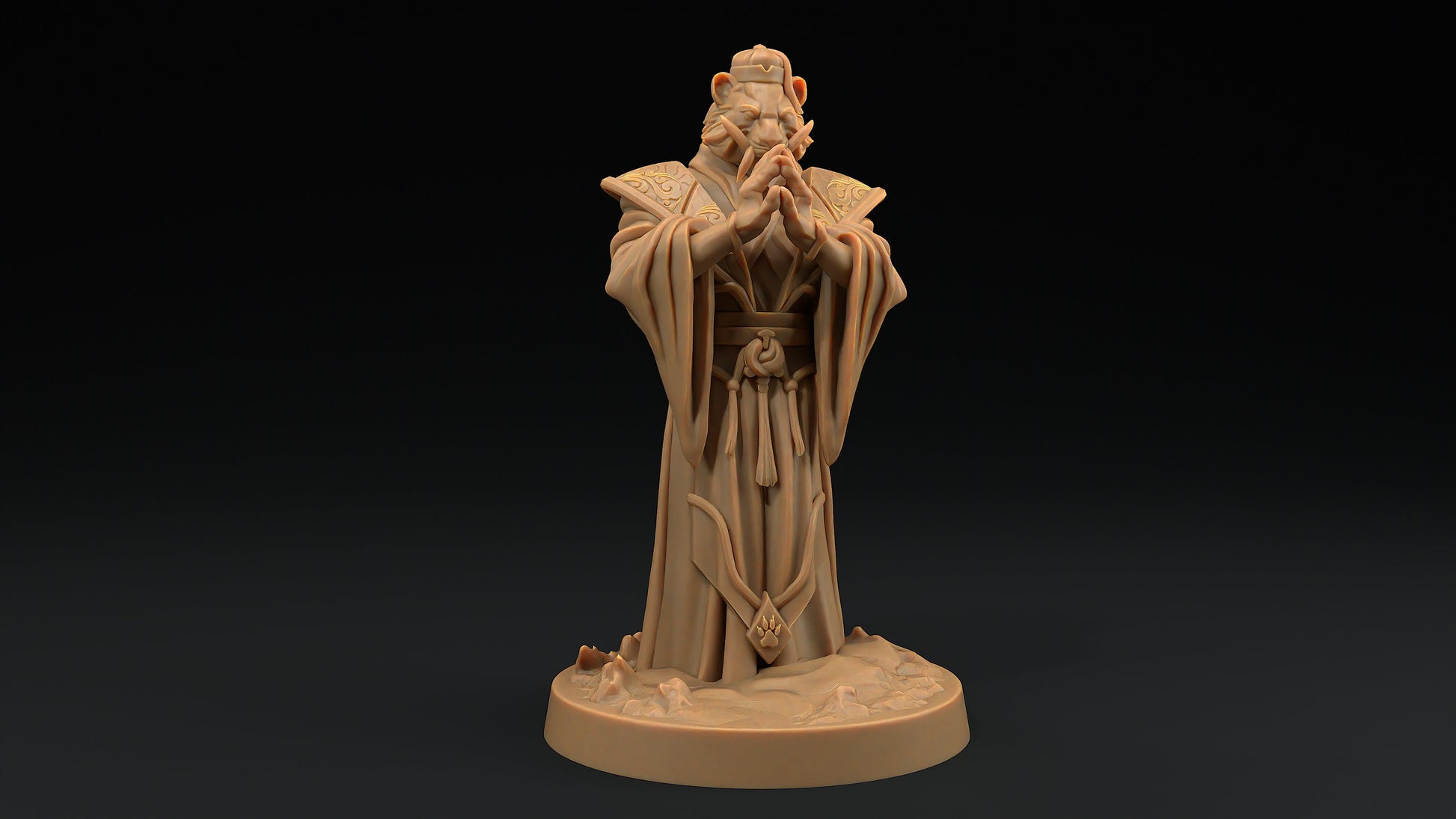 Jiao, The Paw Clan Boss | Dragon Trappers Lodge | Hero Hunters Lodge | 32mm Scale Resin Printed Tabletop RPG Figure For DND and TTRPGs