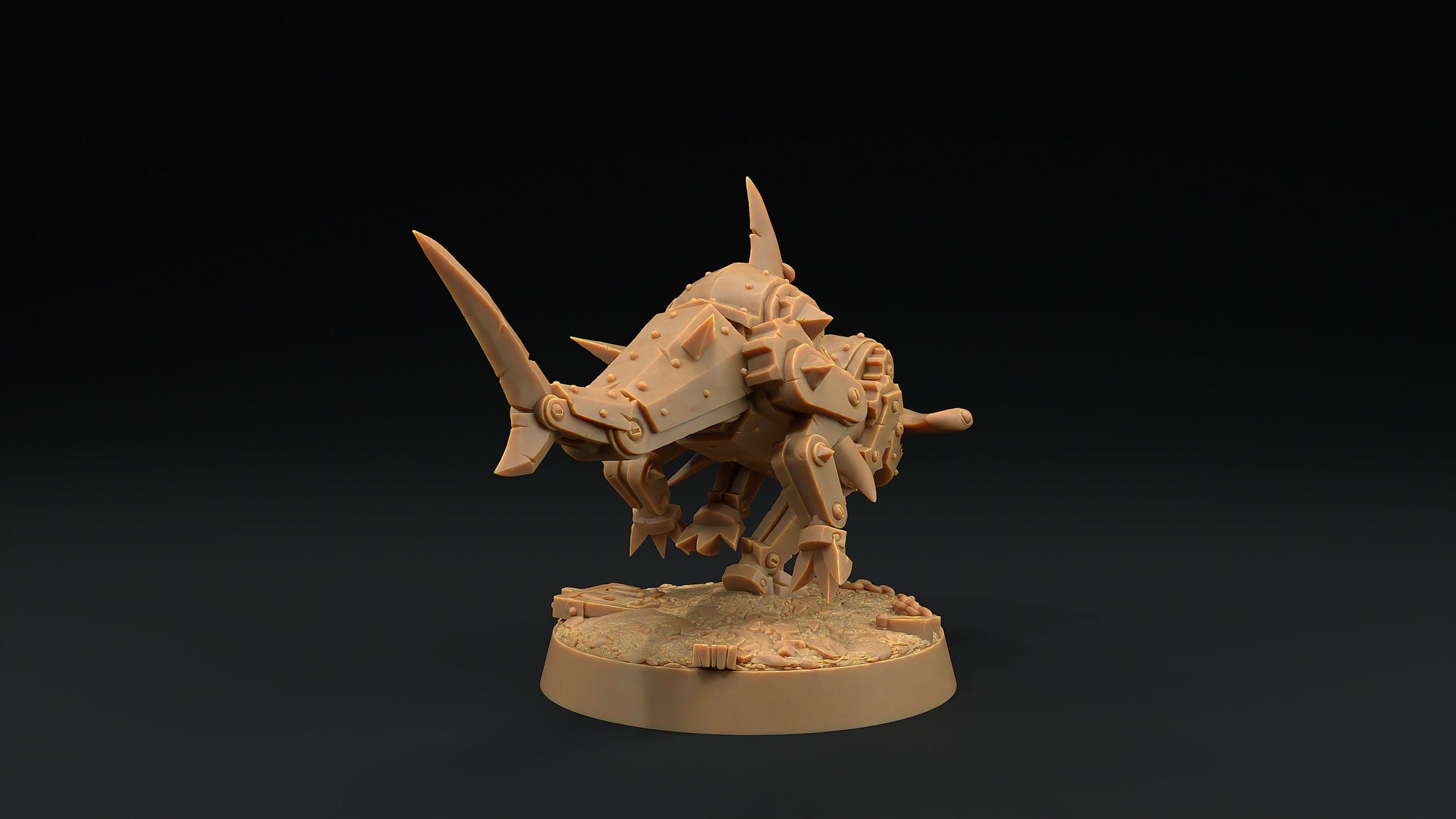 Hammerhead Mastiffs Set | Dragon Trappers Lodge | Hero Hunters Lodge | 32mm Scale Resin Printed Tabletop RPG Figure For DND and TTRPGs