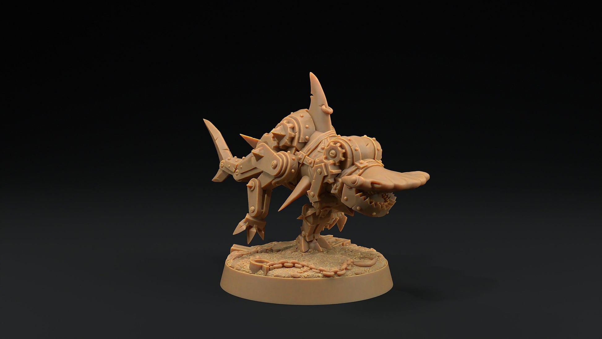 Hammerhead Mastiffs Set | Dragon Trappers Lodge | Hero Hunters Lodge | 32mm Scale Resin Printed Tabletop RPG Figure For DND and TTRPGs