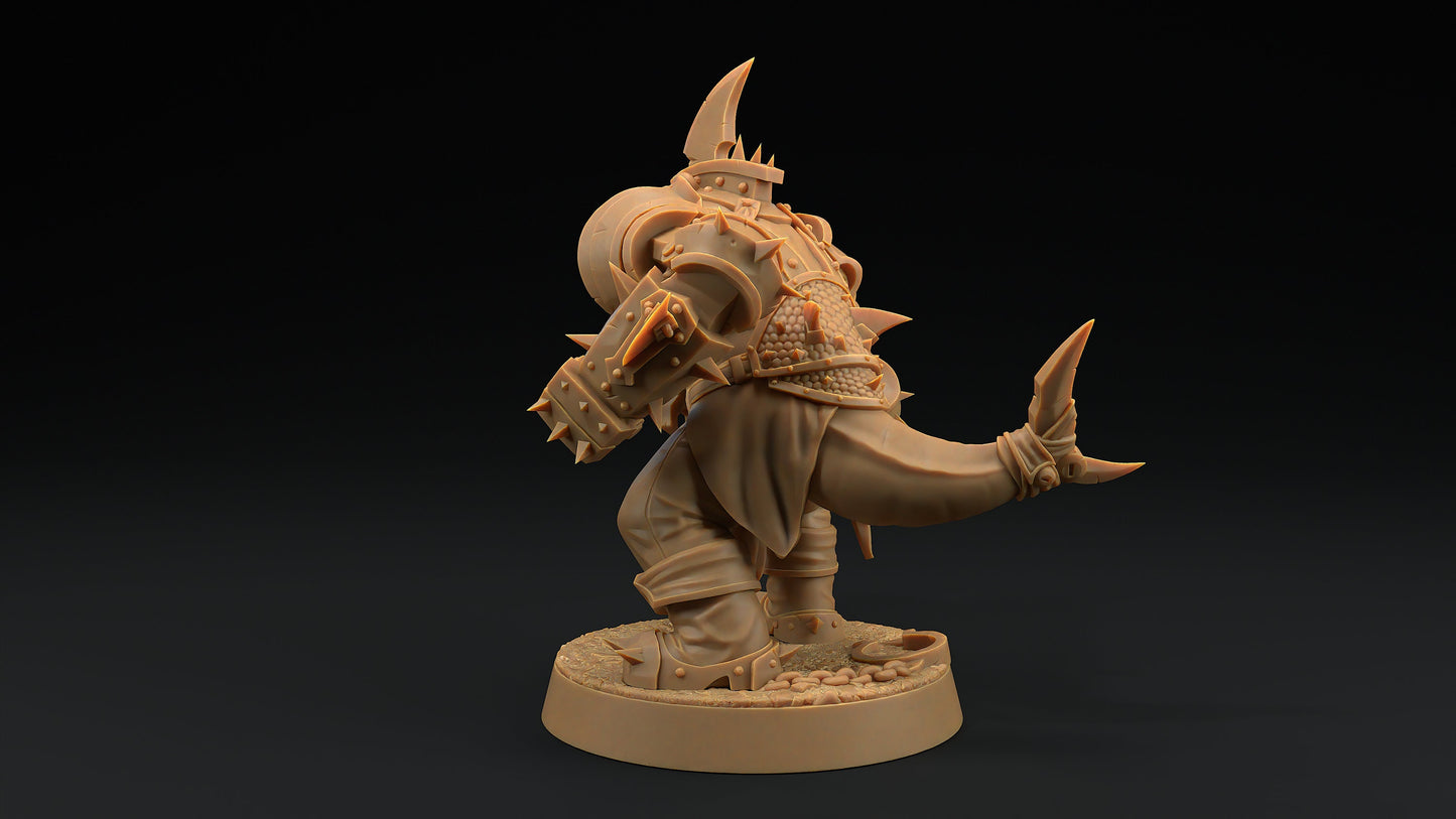 Finnigan "The Jaws" Lupo | Dragon Trappers Lodge | Hero Hunters Lodge | 32mm Scale Resin Printed Tabletop RPG Figure For DND and TTRPGs