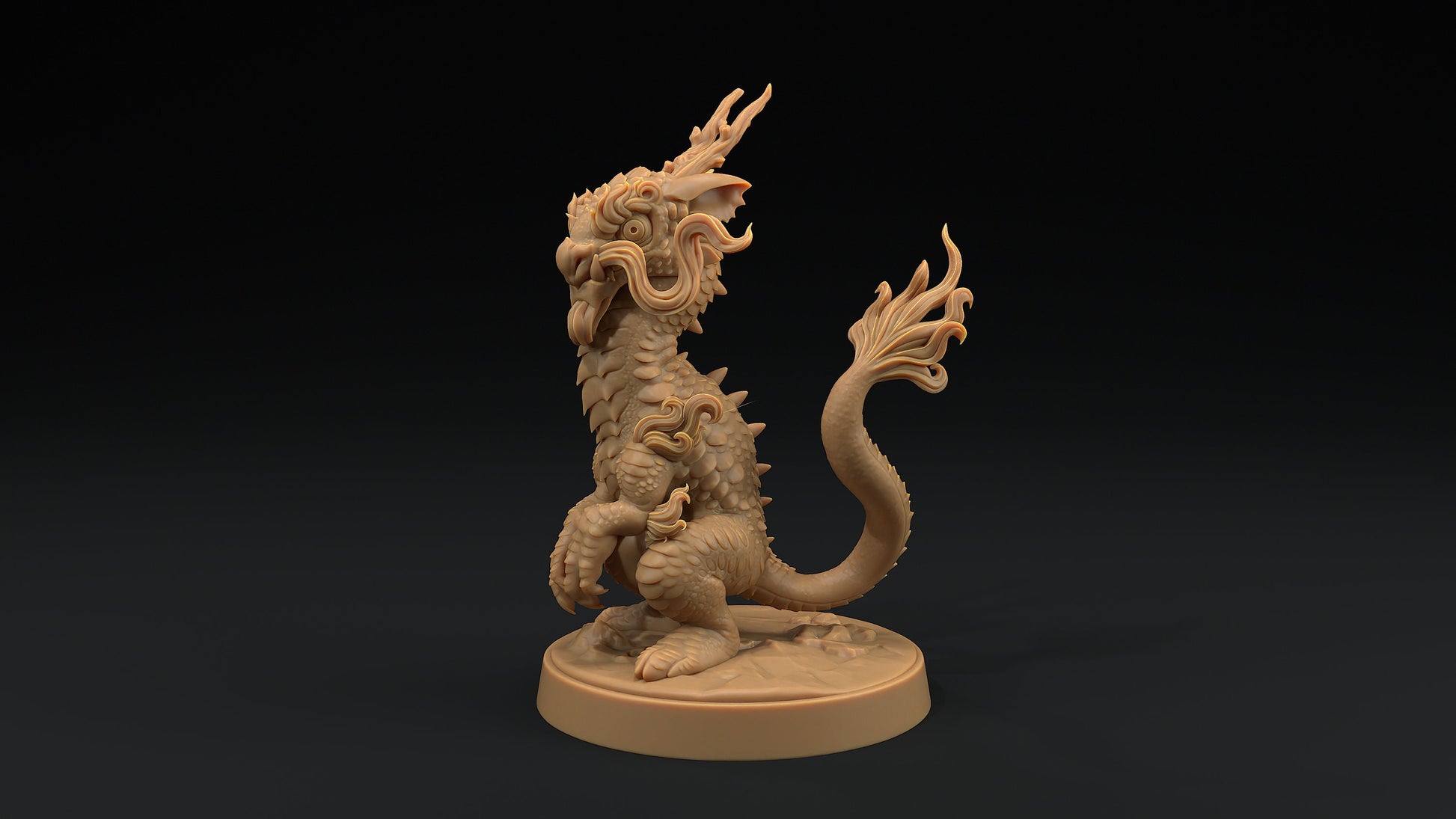 Collectible Lung Ferret Drake | Dragon Trappers Lodge | 32mm Scale Resin Printed Tabletop RPG Figure For DND and TTRPGs