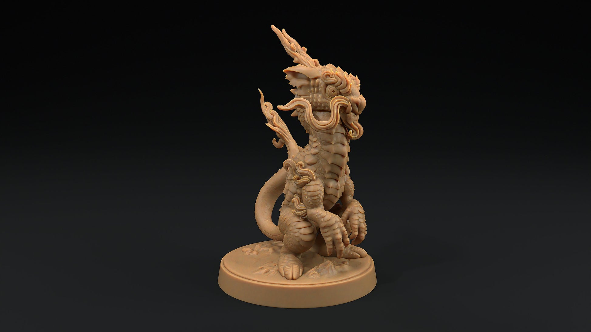 Collectible Lung Ferret Drake | Dragon Trappers Lodge | 32mm Scale Resin Printed Tabletop RPG Figure For DND and TTRPGs