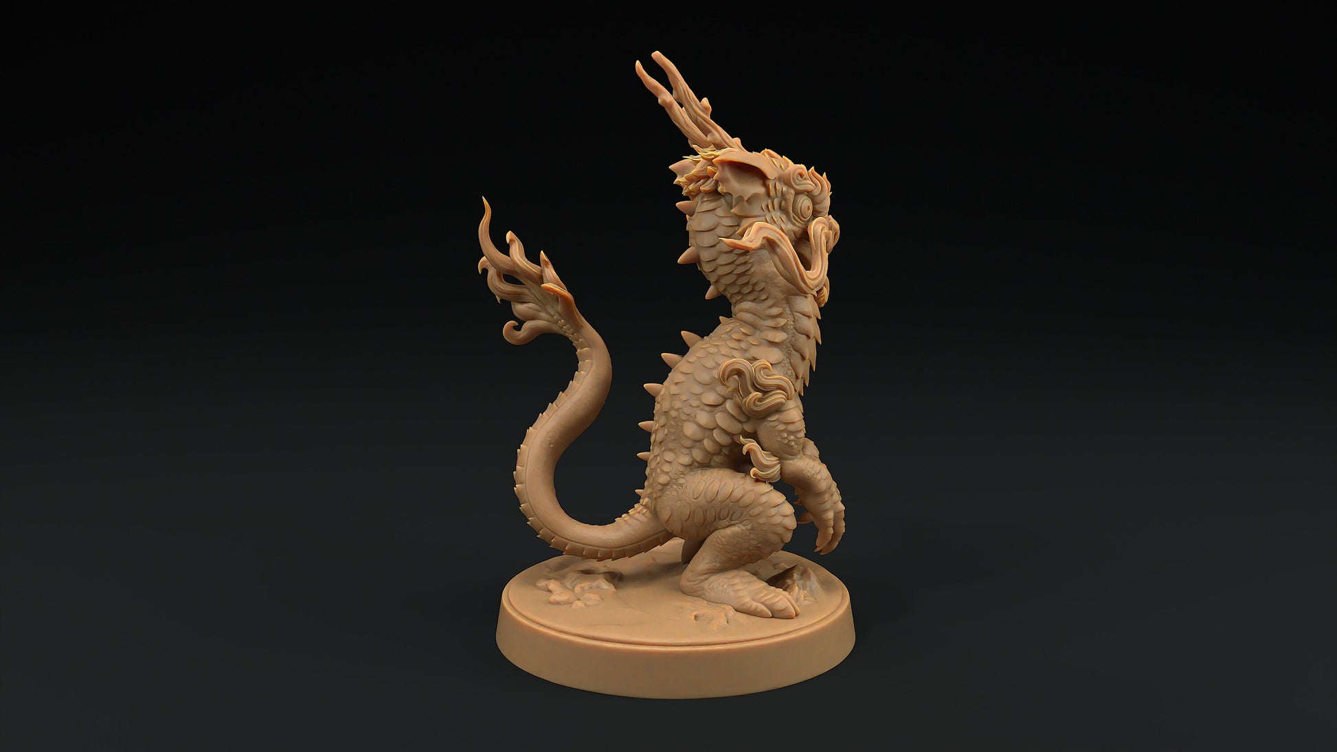 Collectible Lung Ferret Drake | Dragon Trappers Lodge | 32mm Scale Resin Printed Tabletop RPG Figure For DND and TTRPGs
