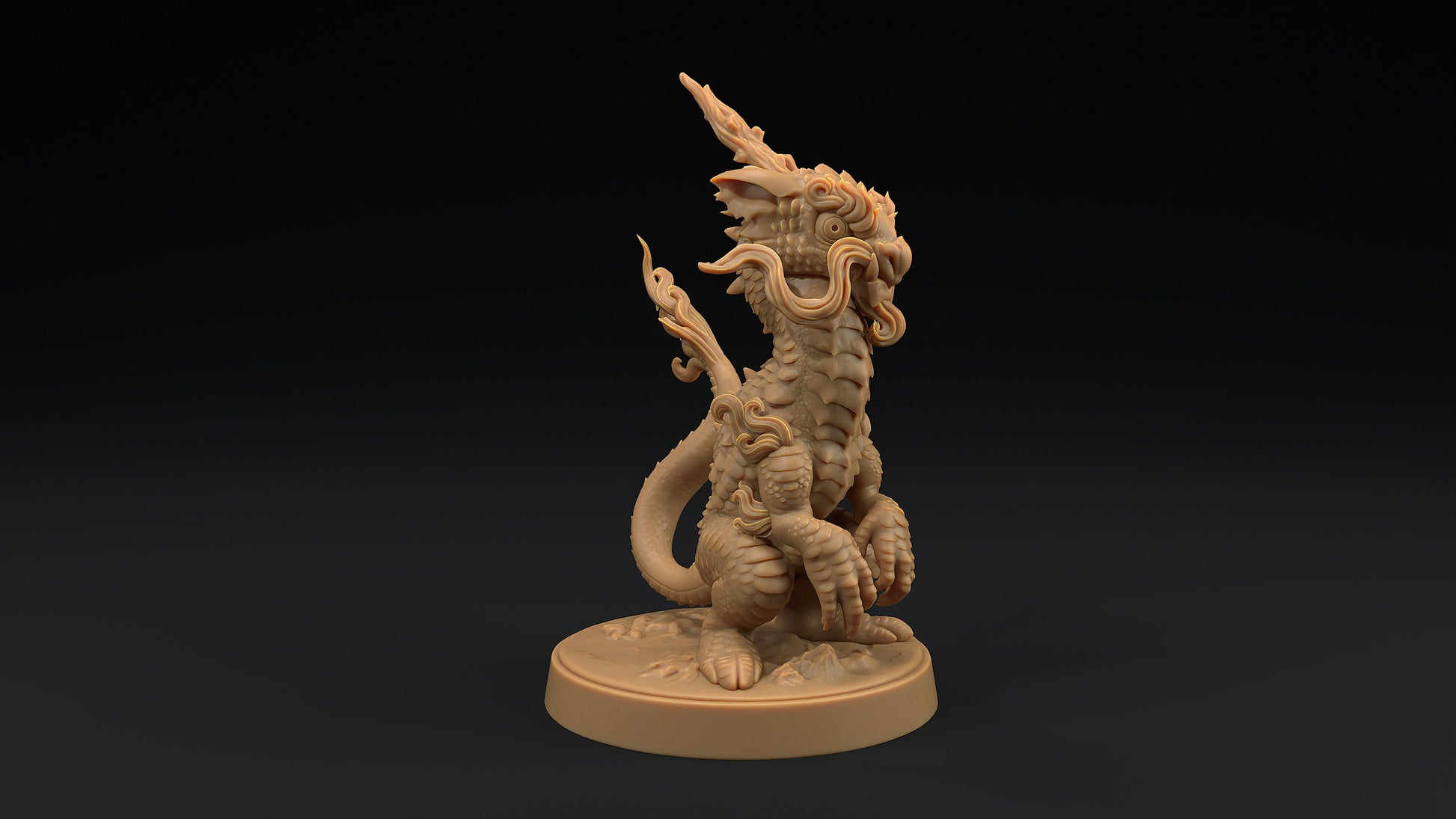 Collectible Lung Ferret Drake | Dragon Trappers Lodge | 32mm Scale Resin Printed Tabletop RPG Figure For DND and TTRPGs