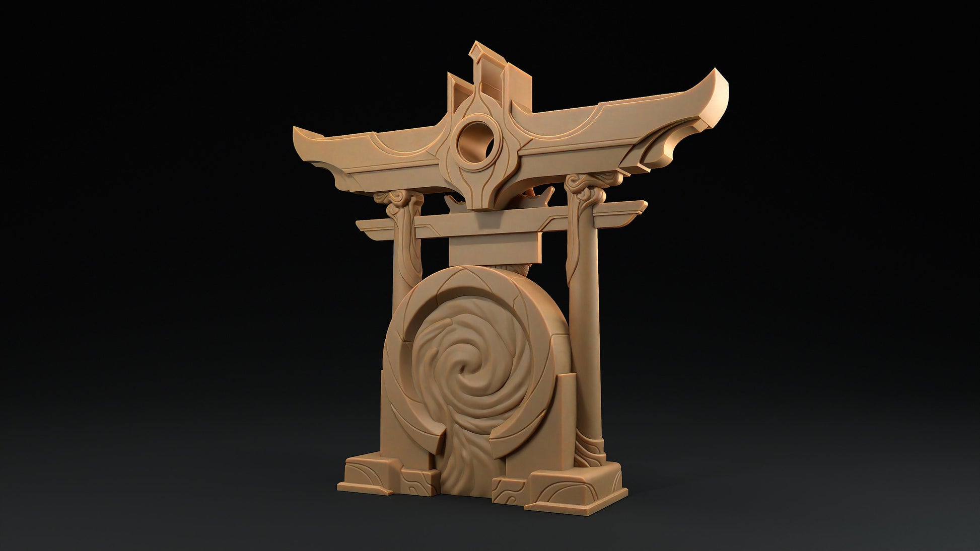 Tori Gate Terrain | Dragon Trappers Lodge | Chosen Of The Kami | 32mm Scale Resin Printed Tabletop RPG Figure For DND and TTRPGs