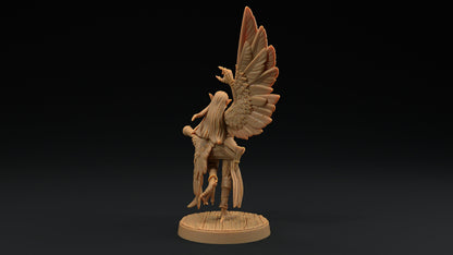 Harpy Pirates Set | Dragon Trappers Lodge | Hunt for The Last Sea Angel | 32mm Scale Resin Printed Tabletop RPG Figure For DND