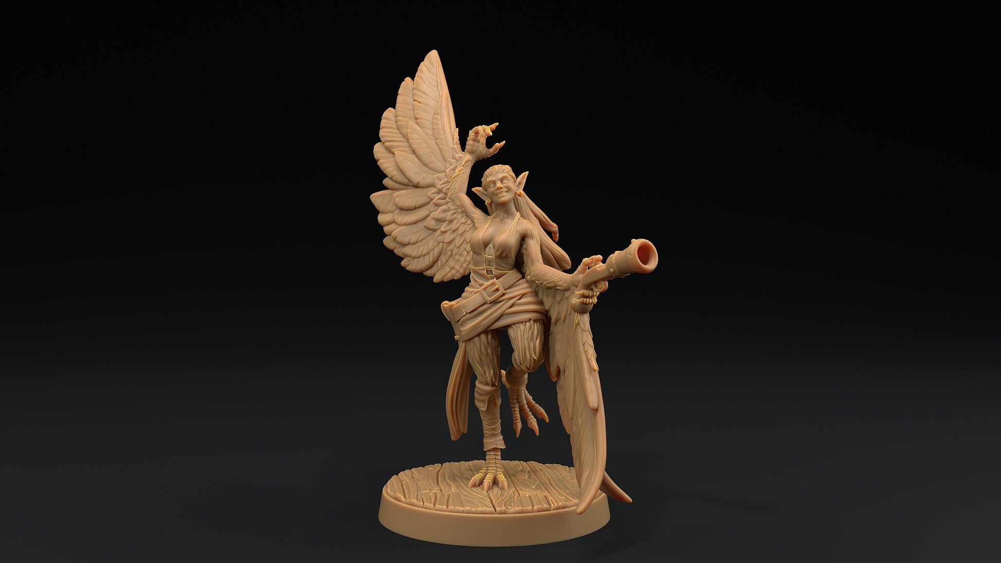 Harpy Pirates Set | Dragon Trappers Lodge | Hunt for The Last Sea Angel | 32mm Scale Resin Printed Tabletop RPG Figure For DND