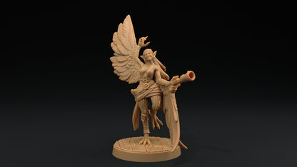 Harpy Pirates Set | Dragon Trappers Lodge | Hunt for The Last Sea Angel | 32mm Scale Resin Printed Tabletop RPG Figure For DND