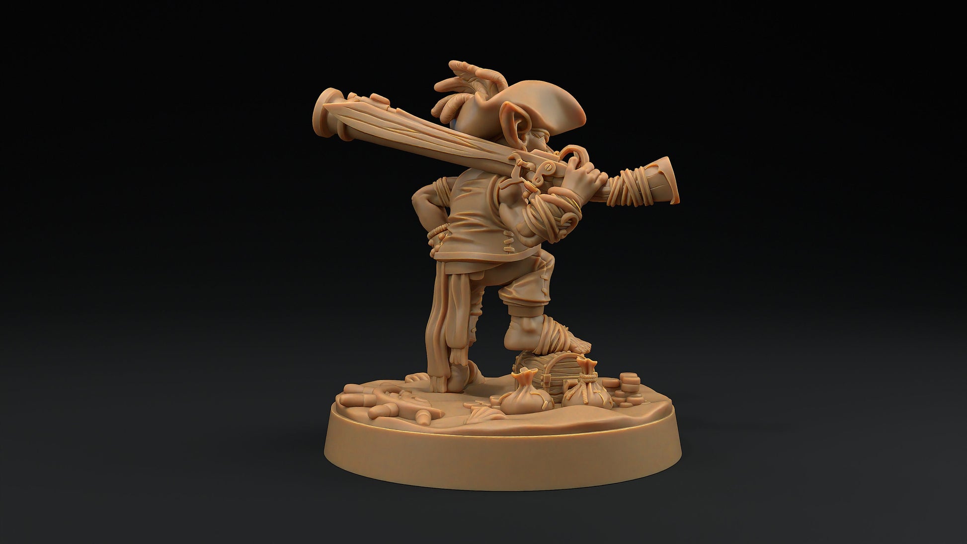Goblin Pirates Set | Dragon Trappers Lodge | Hunt for The Last Sea Angel | 32mm Scale Resin Printed Tabletop RPG Figure For DND