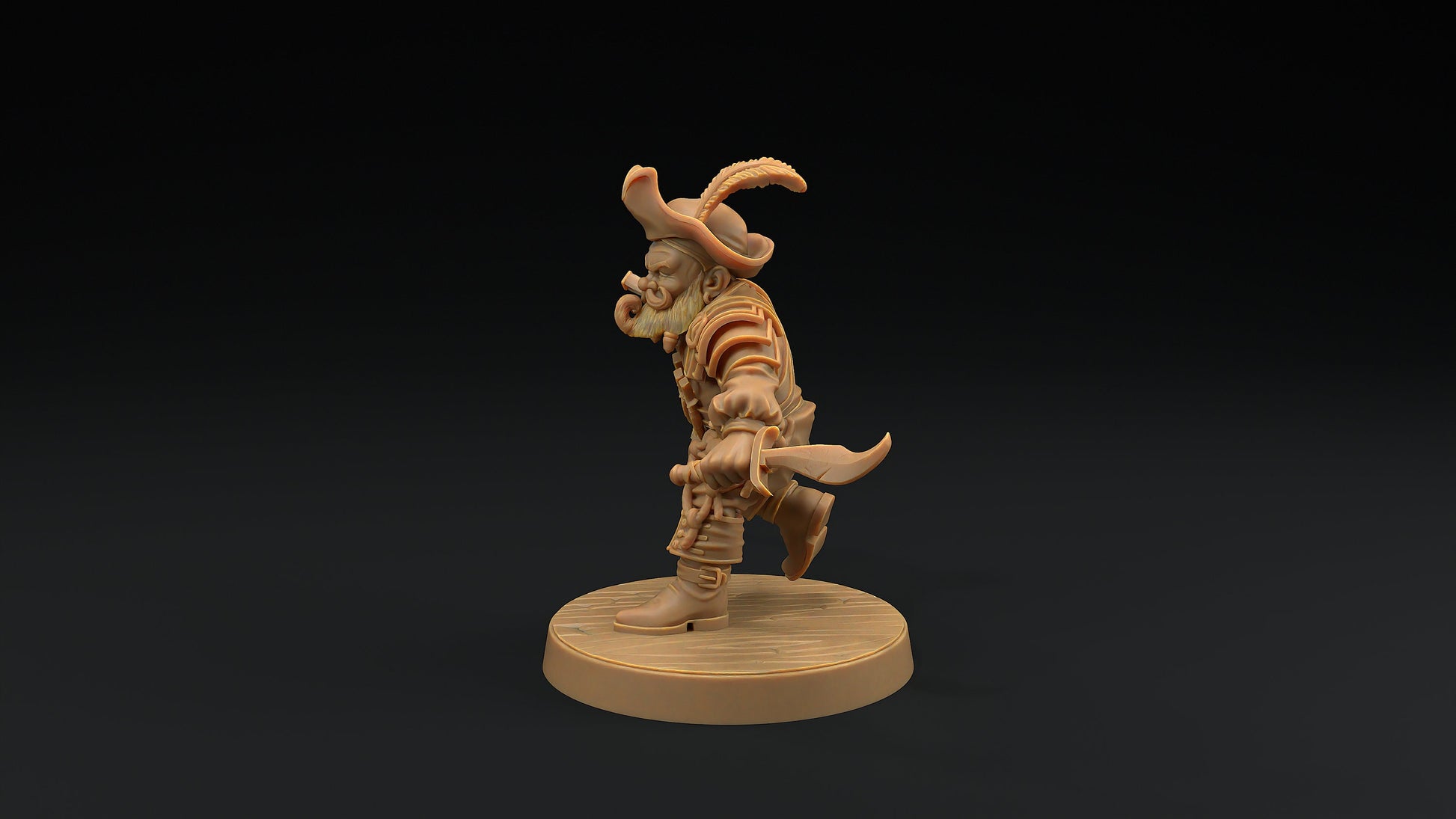 Flint Stonetone, Dwarven Trapper | Dragon Trappers Lodge | Hunt for The Last Sea Angel | 32mm Scale Resin Printed TTRPG Figure For DND