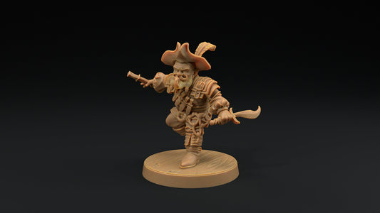 Flint Stonetone, Dwarven Trapper | Dragon Trappers Lodge | Hunt for The Last Sea Angel | 32mm Scale Resin Printed TTRPG Figure For DND