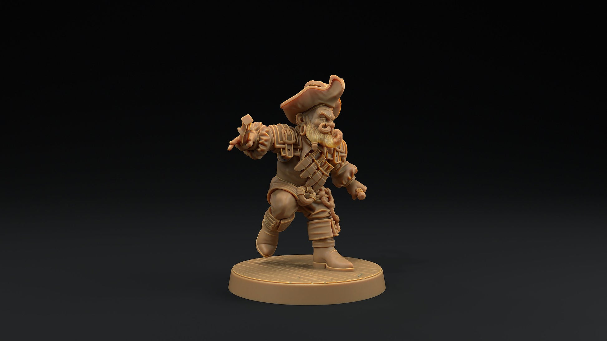 Flint Stonetone, Dwarven Trapper | Dragon Trappers Lodge | Hunt for The Last Sea Angel | 32mm Scale Resin Printed TTRPG Figure For DND