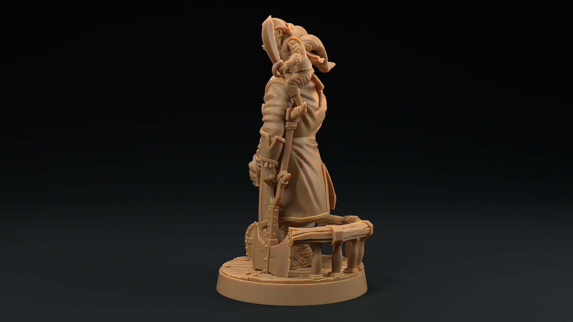 Captain Mobius | Dragon Trappers Lodge | Hunt for The Last Sea Angel | 32mm Scale Resin Printed Tabletop RPG Figure For DND