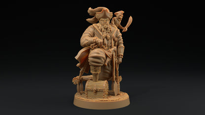 Captain Mobius | Dragon Trappers Lodge | Hunt for The Last Sea Angel | 32mm Scale Resin Printed Tabletop RPG Figure For DND