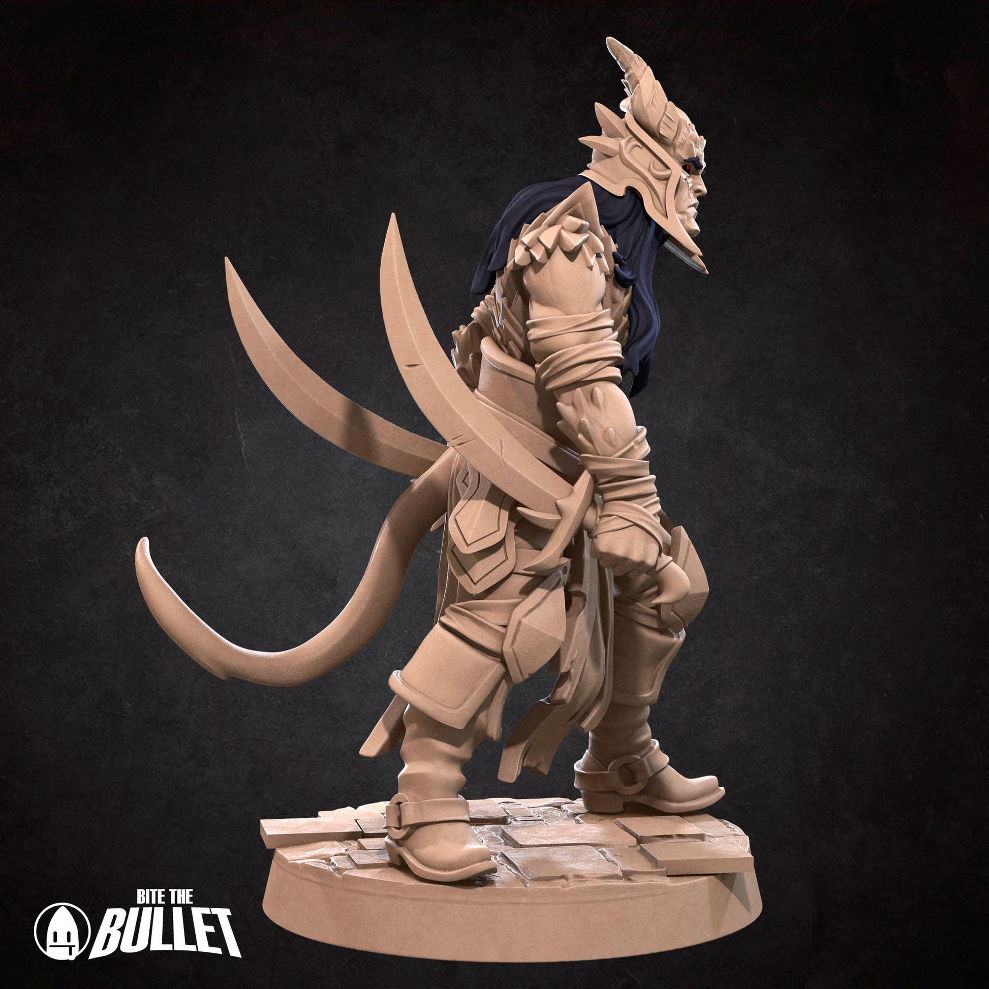 Tiefling Rogue | Bite The Bullet | 35mm Scale | Resin Printed Tabletop RPG Miniature Figures | DND | 5E