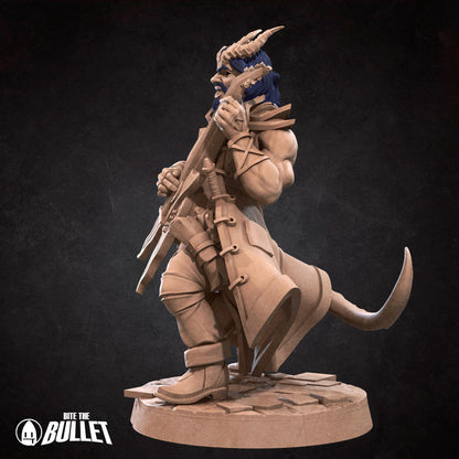 Tiefling Bard | Bite The Bullet | 35mm Scale | Resin Printed Tabletop RPG Miniature Figures | DND | 5E
