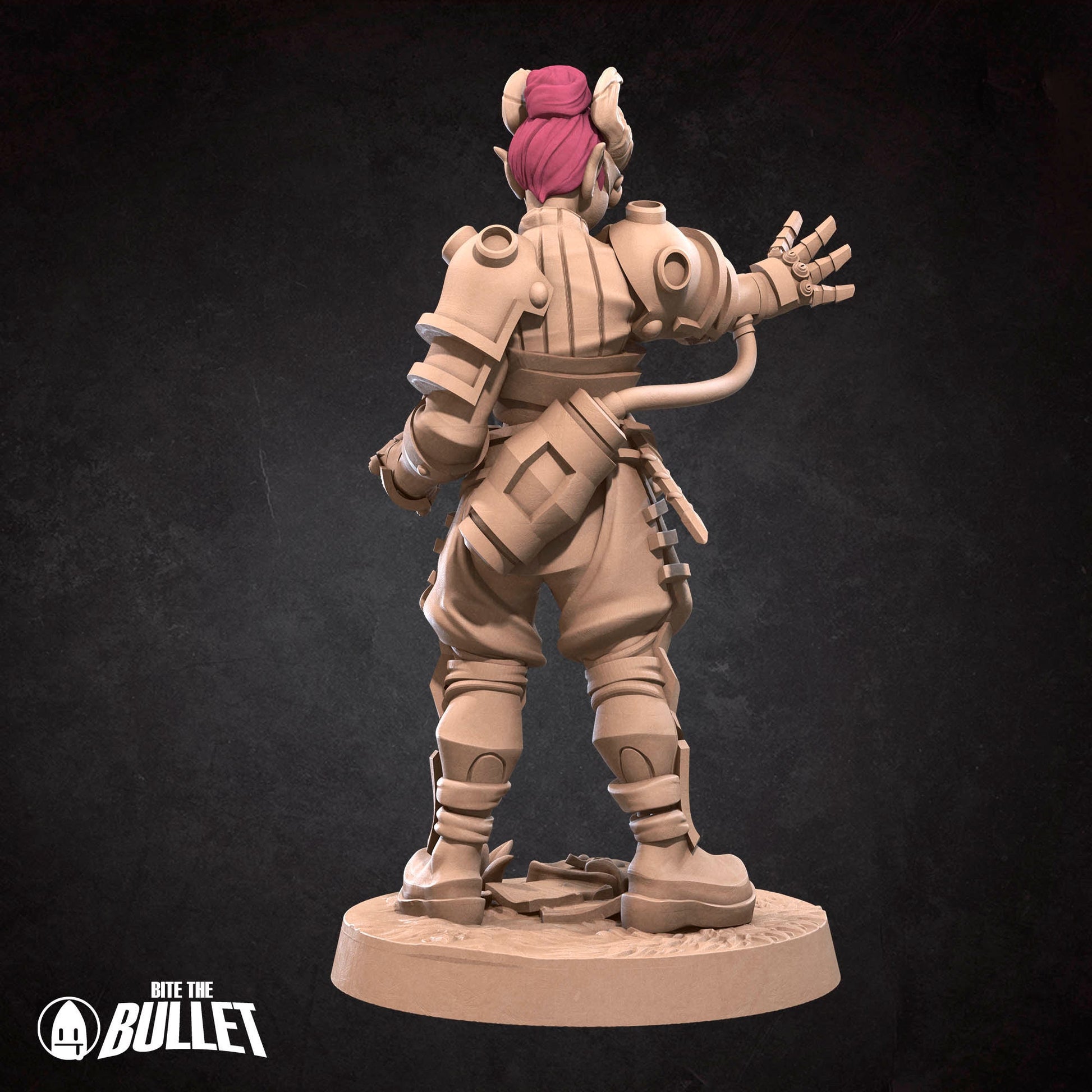 Tiefling Artificer | Bite The Bullet | 35mm Scale | Resin Printed Tabletop RPG Miniature Figures | DND | 5E