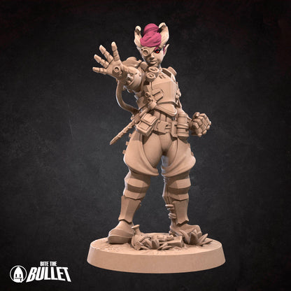 Tiefling Artificer | Bite The Bullet | 35mm Scale | Resin Printed Tabletop RPG Miniature Figures | DND | 5E