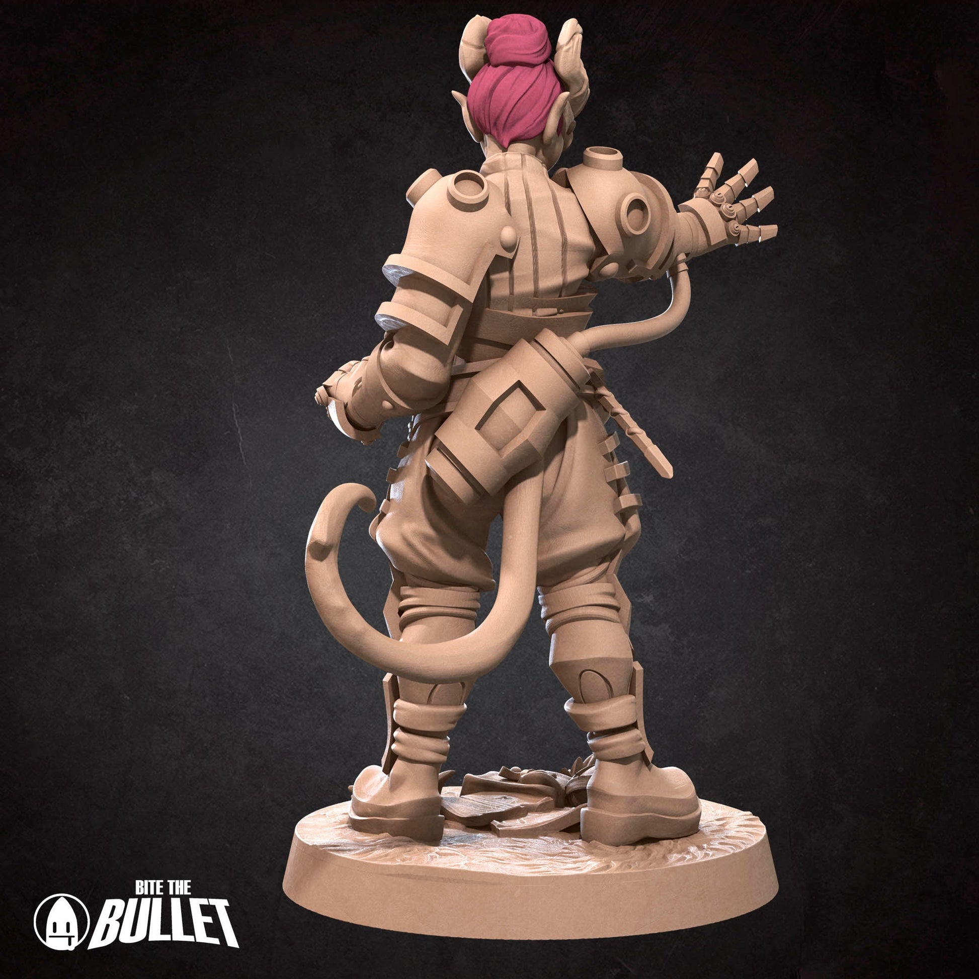 Tiefling Artificer | Bite The Bullet | 35mm Scale | Resin Printed Tabletop RPG Miniature Figures | DND | 5E