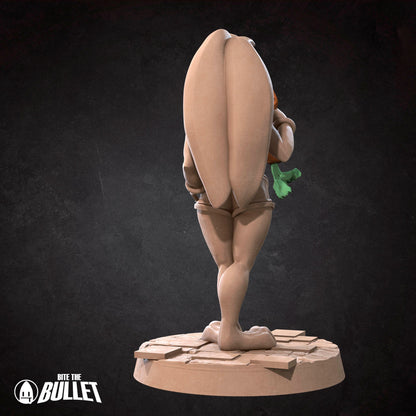 Harengon Kathy Bunny | NSFW Version | Bite The Bullet | 35mm Scale | Resin Printed Tabletop RPG Miniature Figures | DND | 5E
