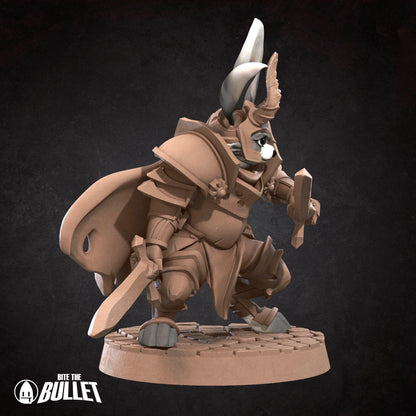 Harengon Warrior | Bite The Bullet | 35mm Scale | Resin Printed Tabletop RPG Miniature Figures | DND | 5E