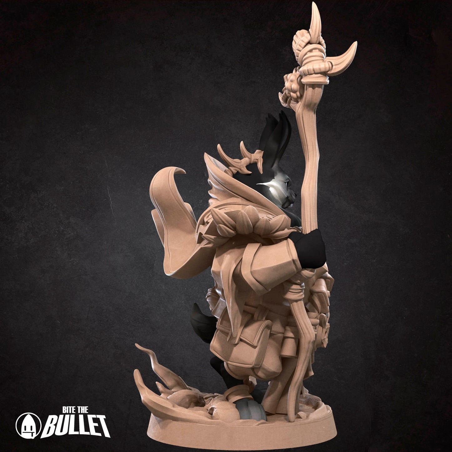 Harengon Warlock | Bite The Bullet | 35mm Scale | Resin Printed Tabletop RPG Miniature Figures | DND | 5E