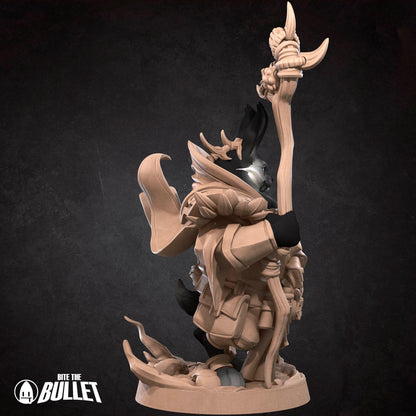 Harengon Warlock | Bite The Bullet | 35mm Scale | Resin Printed Tabletop RPG Miniature Figures | DND | 5E