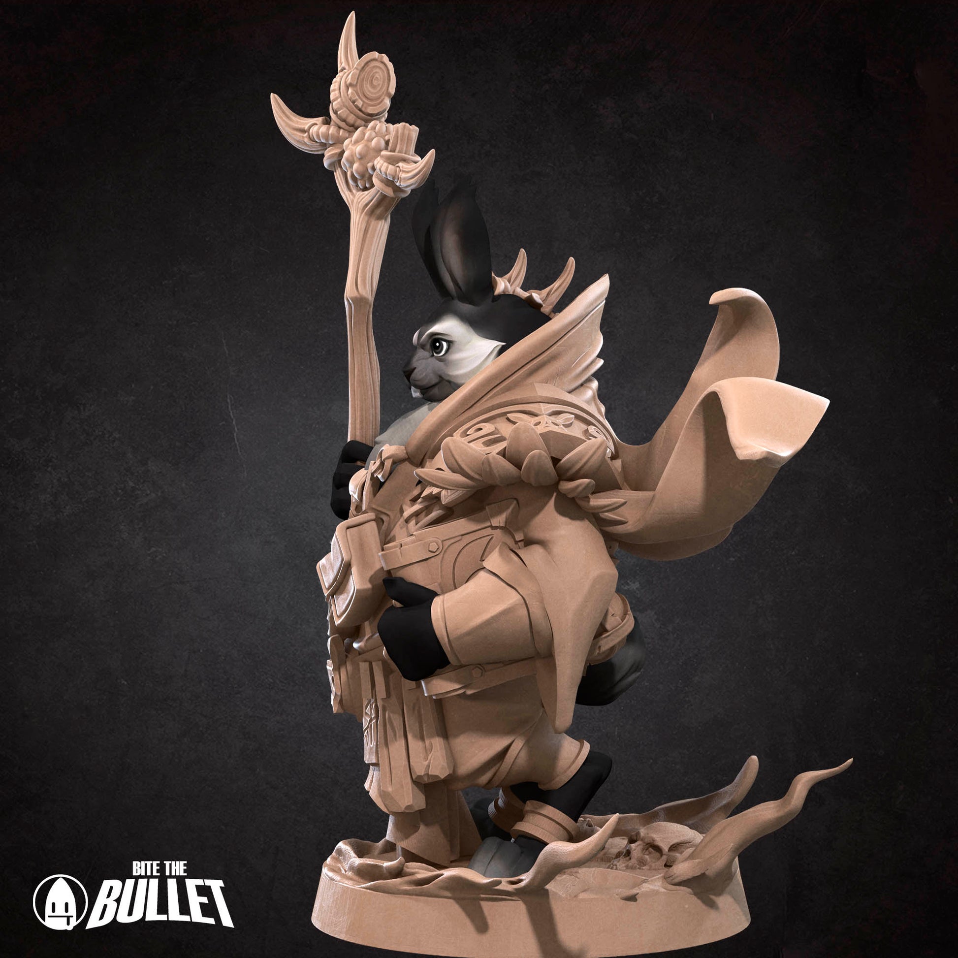 Harengon Warlock | Bite The Bullet | 35mm Scale | Resin Printed Tabletop RPG Miniature Figures | DND | 5E