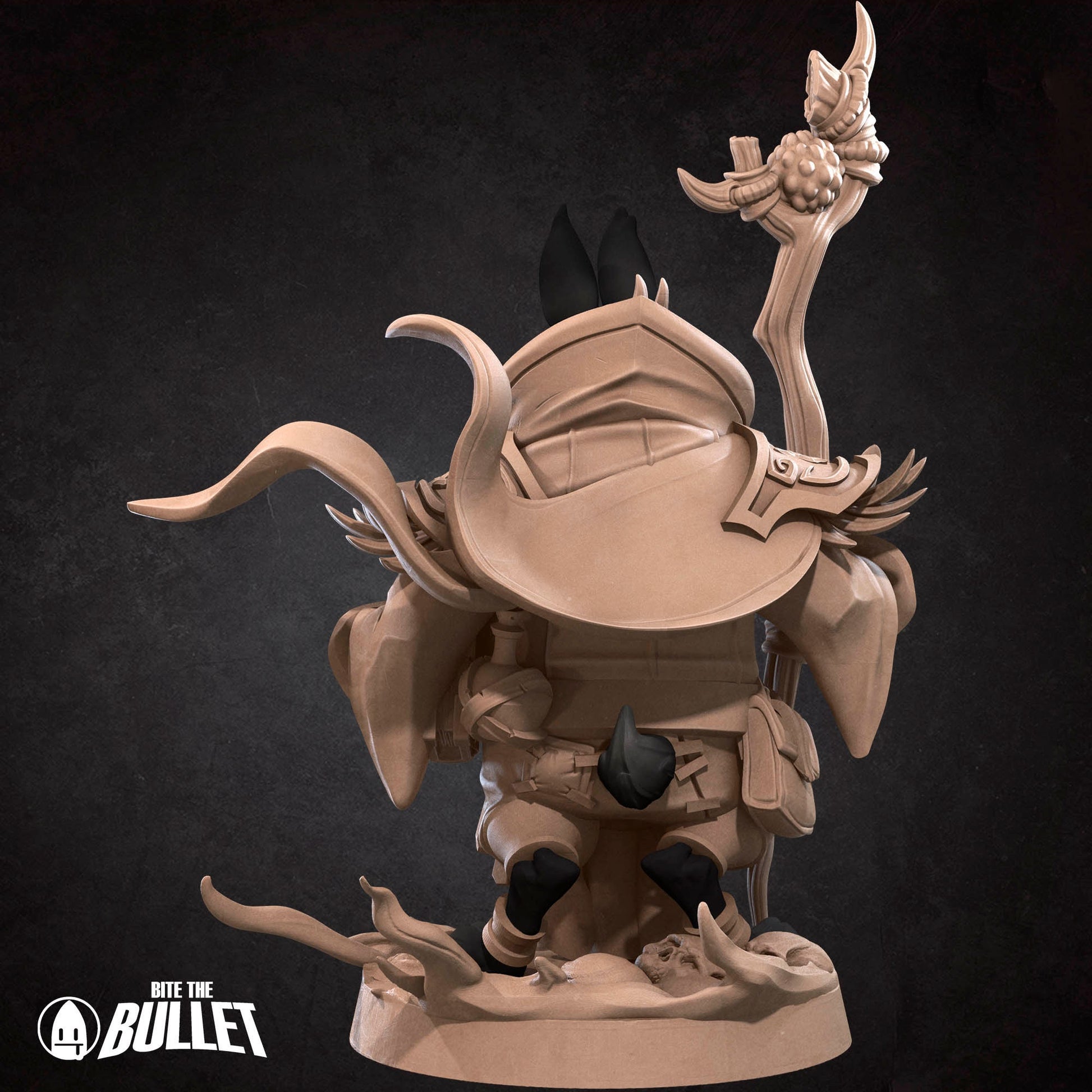 Harengon Warlock | Bite The Bullet | 35mm Scale | Resin Printed Tabletop RPG Miniature Figures | DND | 5E
