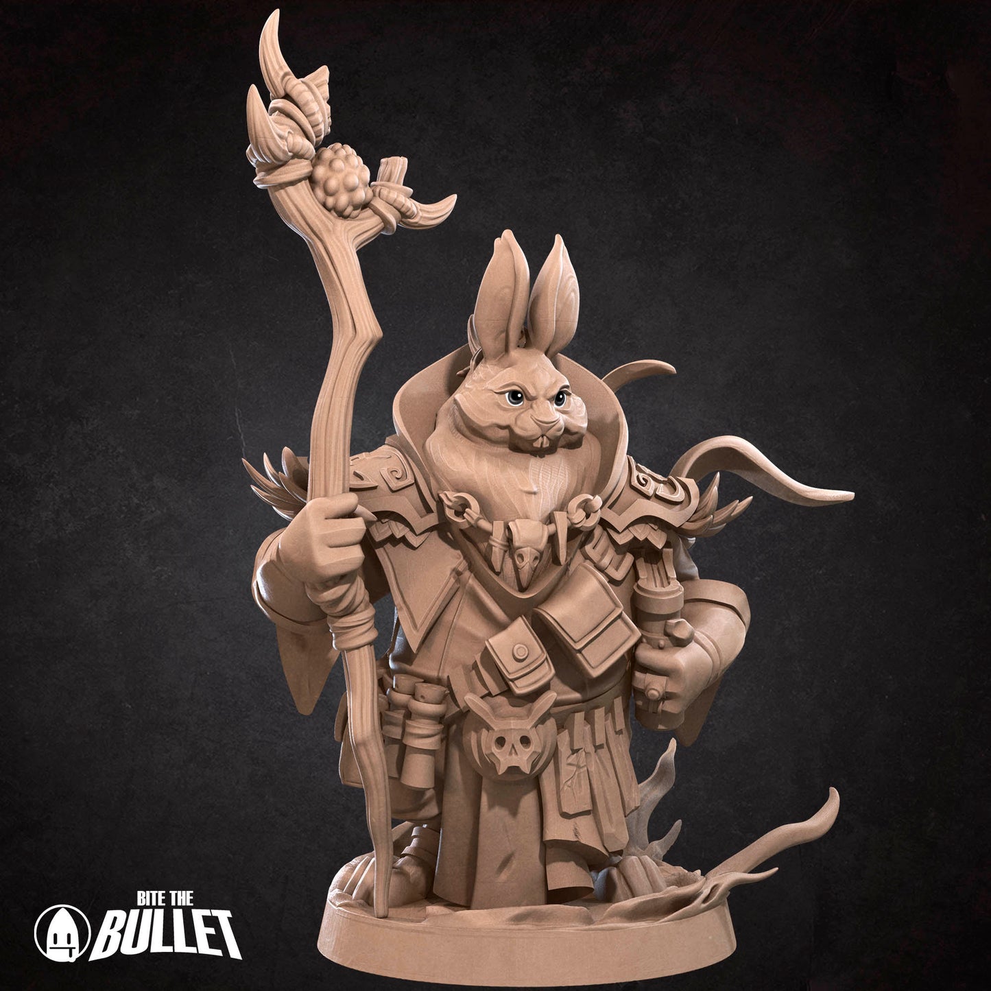 Harengon Warlock | Bite The Bullet | 35mm Scale | Resin Printed Tabletop RPG Miniature Figures | DND | 5E