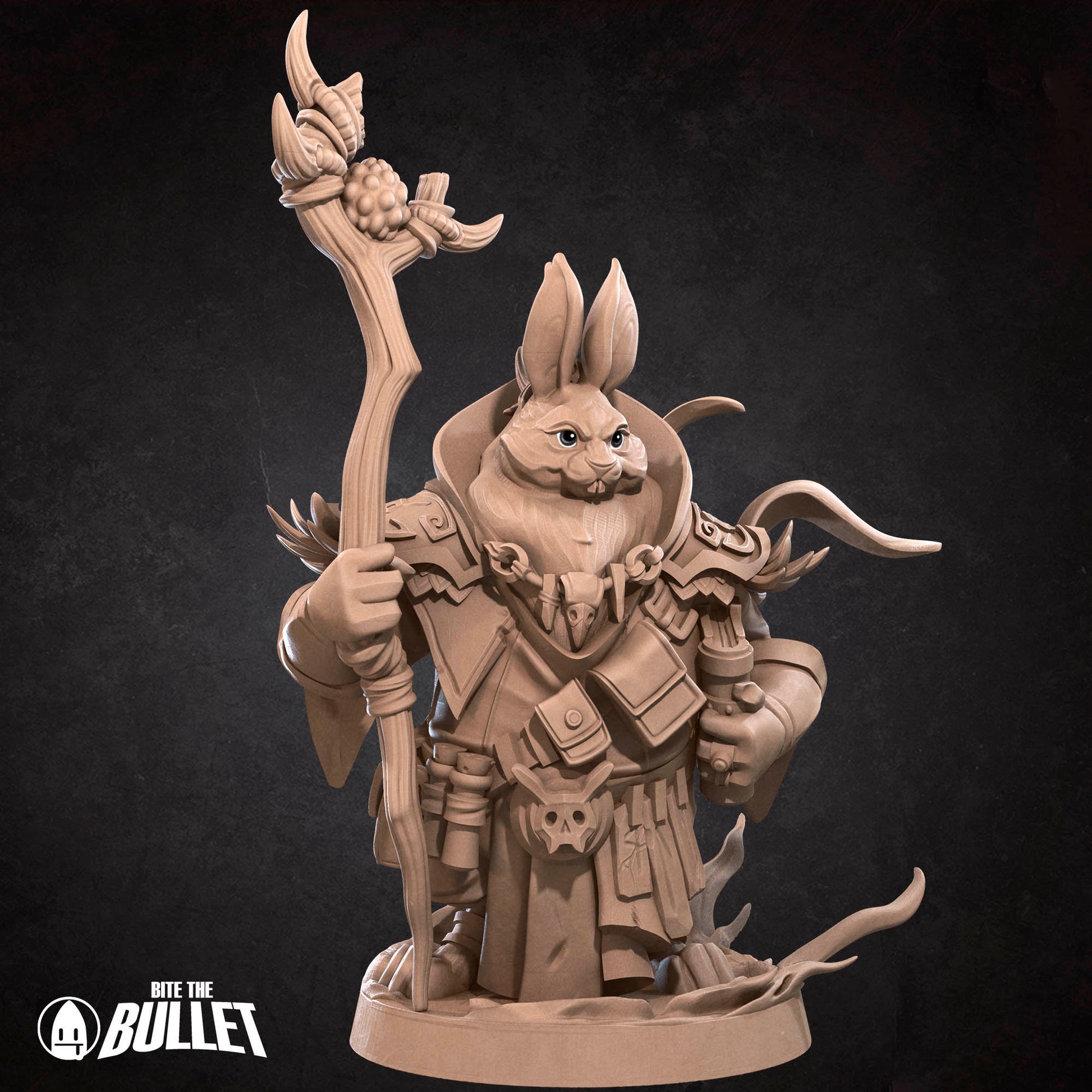 Harengon Warlock | Bite The Bullet | 35mm Scale | Resin Printed Tabletop RPG Miniature Figures | DND | 5E