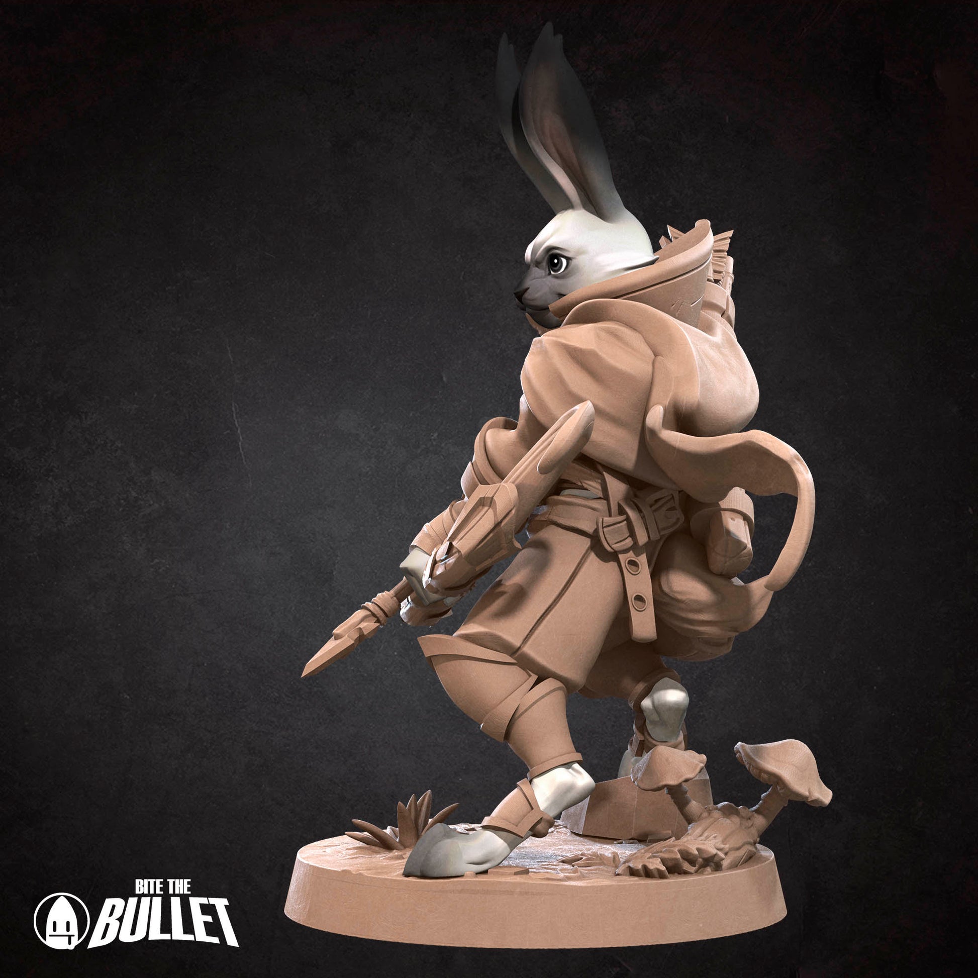 Harengon Ranger | Bite The Bullet | 35mm Scale | Resin Printed Tabletop RPG Miniature Figures | DND | 5E