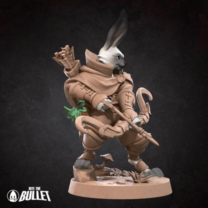 Harengon Ranger | Bite The Bullet | 35mm Scale | Resin Printed Tabletop RPG Miniature Figures | DND | 5E